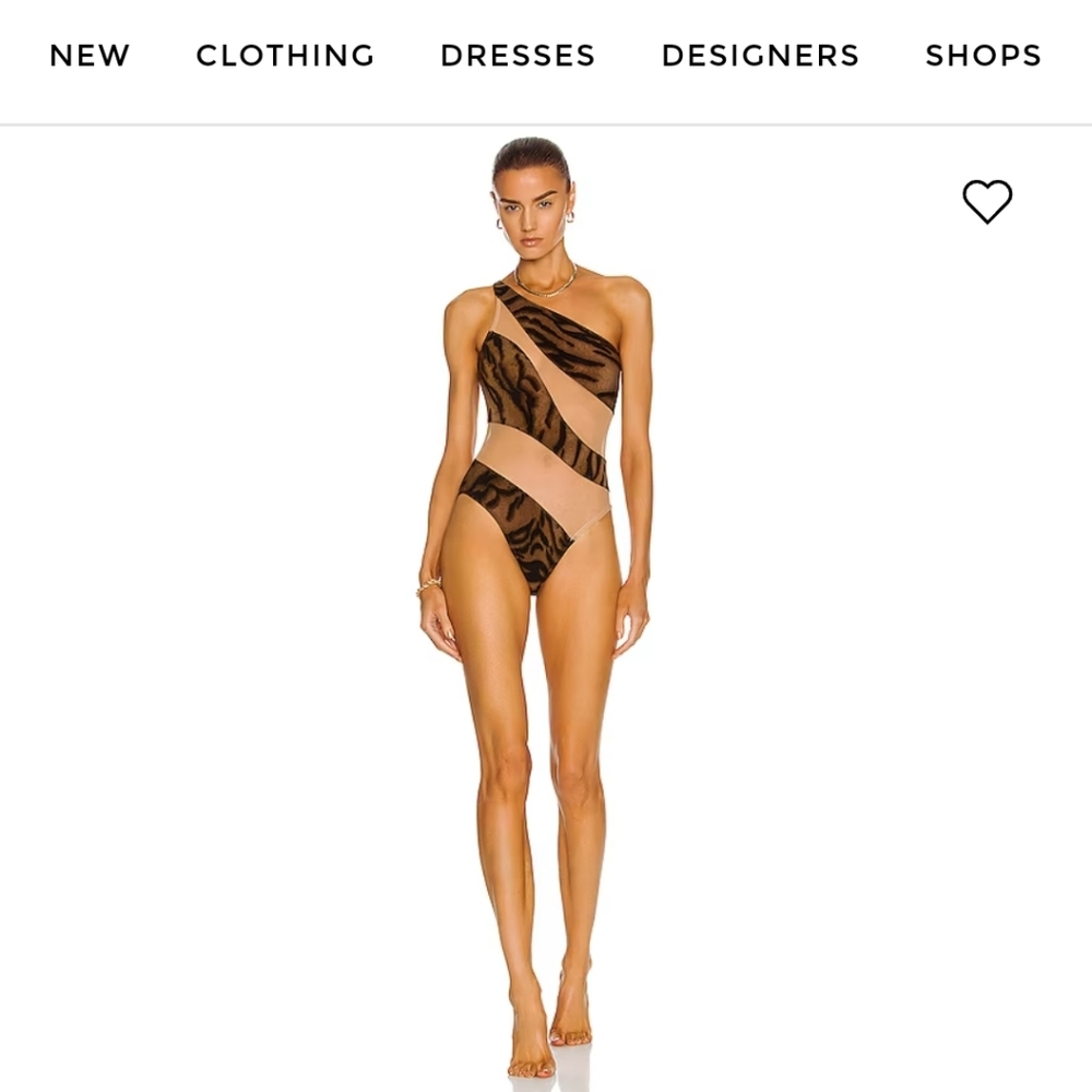 Norma Kamali snake mesh swimwear